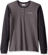 columbia ketring sleeve henley medium logo