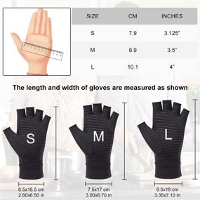 img 3 attached to Supregear Arthritis Rheumatoid Compression Fingerless Sports & Fitness