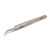 vetus tweezer stainless steel non-magnetic curved pointed tip precision eyelash eyebrow extensions tool (5b-sa) - high-quality lashing solution logo