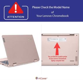 img 1 attached to 💦 Жесткий чехол mCover для Lenovo C340 2-в-1 Конвертируемый Chromebook (11.6") 2019 года - AQUA