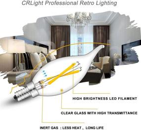 img 3 attached to 💡 CRLight Светодиодная лампа для канделябров с дневным светом - Промышленный электрический осветительный элемент для люстр