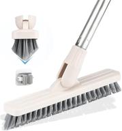 🧹 s syxspecial v-shaped bristles floor scrub brush with 40-inch long handle - ideal for household cleaning, floor, bathroom, kitchen, wall, and carpet logo