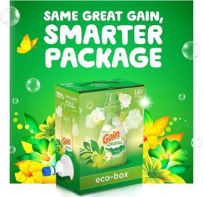 img 2 attached to 🌸 Ultra Concentrated Gain Eco-Box Fabric Softener - Original Scent | 180 Loads - 105 fl oz