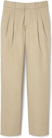 img 4 attached to 👖 Double Adjustable Boys' Clothing Pants with French Toast Pleated Design