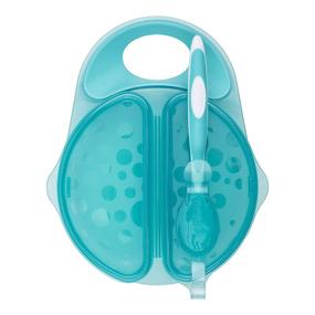 img 2 attached to 🍽️ Turquoise Dr. Brown's Travel Fresh Bowl and Spoon - 1-Pack