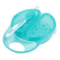 🍽️ turquoise dr. brown's travel fresh bowl and spoon - 1-pack logo