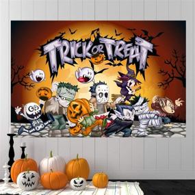 img 4 attached to Halloween Backdrop Decorations Home Halloween Background