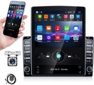 🚗 9.7 inch android car radio double din stereo with gps+wifi+fm+bluetooth - vertical display touchscreen, mirror link, swc, reversing image input + backup camera logo