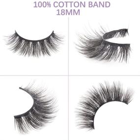 img 2 attached to 👁️ Kisslily 20 Pairs False Eyelashes - 3D Faux Mink Lashes Wholesale - Natural Look Wispy Fake Eyelashes - 18MM Fluffy Volume Long Thick Faux Mink Lashes Pack - Mixed Styles (20 Pairs - 3DX05, 3DX09, 3DX30, 3DX24)