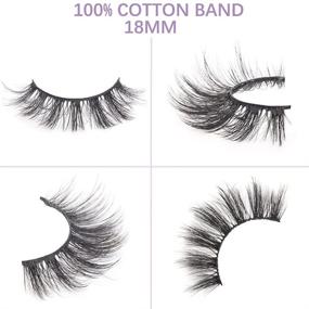 img 1 attached to 👁️ Kisslily 20 Pairs False Eyelashes - 3D Faux Mink Lashes Wholesale - Natural Look Wispy Fake Eyelashes - 18MM Fluffy Volume Long Thick Faux Mink Lashes Pack - Mixed Styles (20 Pairs - 3DX05, 3DX09, 3DX30, 3DX24)