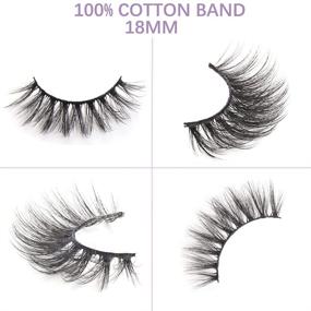 img 3 attached to 👁️ Kisslily 20 Pairs False Eyelashes - 3D Faux Mink Lashes Wholesale - Natural Look Wispy Fake Eyelashes - 18MM Fluffy Volume Long Thick Faux Mink Lashes Pack - Mixed Styles (20 Pairs - 3DX05, 3DX09, 3DX30, 3DX24)