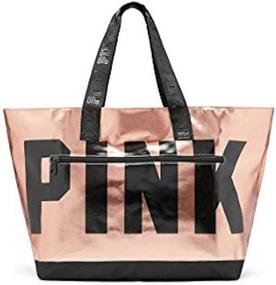 img 1 attached to Victorias Secret Pink Metallic Tote