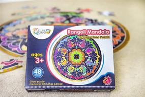 img 4 attached to Montessori Rangoli Mandala Floor Puzzle
