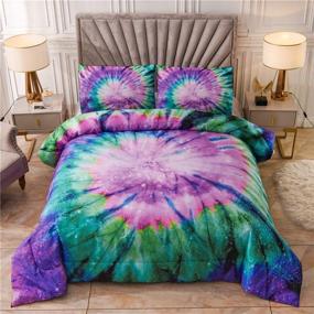 img 4 attached to NTBED Abstract Comforter Colorful Microfiber