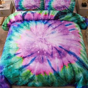 img 2 attached to NTBED Abstract Comforter Colorful Microfiber