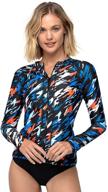 axesea printed surfing women's clothing swimsuit with added protection - ideal for swimsuits & cover ups logo