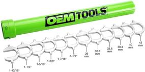 img 4 attached to 🔧 OEMTOOLS 27178 Master Inner Tie Rod Tool Set, Efficiently Remove & Install Tie Rods in Cars, Pickups, and SUVs, Complete with 12 Crowfoot Adapters & 1/2 Inch Drive Tube