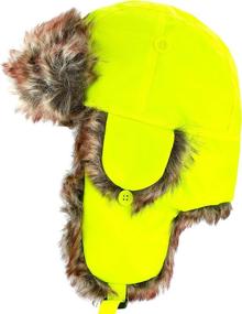 img 3 attached to 🎩 Boys' Woodland Reflective Aviator Trapper Trooper Accessories - Hats & Caps