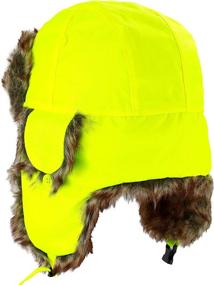 img 1 attached to 🎩 Boys' Woodland Reflective Aviator Trapper Trooper Accessories - Hats & Caps