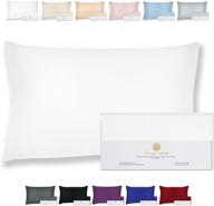 🌸 experience the beauty of orient: pure mulberry silk pillowcase for hair & skin - hypoallergenic, cooling & natural undyed white logo