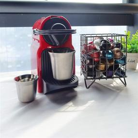 img 1 attached to Kitchen Organizer for Coffee Pods: RECAPS Coffee Pod Storage Holder in ☕️ Black - Compatible with Nespresso, Stores Coffee Pods, Tea Bags, and Sugar Packets