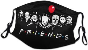 img 4 attached to 👻 Horror Friends Dust Face Cover: Washable, Reusable Cloth Mask for Children - Adjustable Buckle Tightness, UV Protection