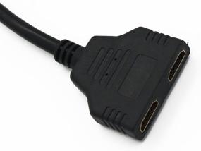 img 3 attached to 2 Way HDMI Splitter: Connect 2 Monitors or TVs with Dual HDMI Switch, Gold Plated Cable - 1 in 2 Out