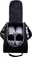 🏌️ convenient athletico golf shoe bag – zippered carrier with ventilation & outside pocket for socks, tees, etc. logo