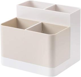 img 4 attached to Poeland Desktop Storage Organizer Pencil Card Holder Box Container For Desk