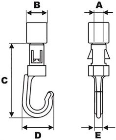 img 3 attached to 🔗 FMS Small Shock/Bungee Cord Hook Open: Secure and Versatile Fastening Solution