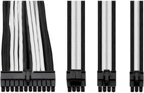 img 1 attached to 💡 Enhance Cable Management with Thermaltake TtMod Sleeve Extension Power Supply Cable Kit - White/Black, ATX/EPS/8-pin PCI-E/6-pin PCI-E with Combs - Exceptional Quality