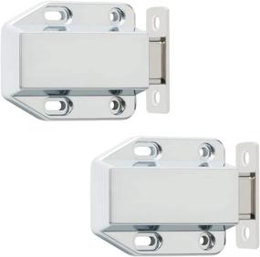 img 4 attached to 🚪 Alise FTQ8000-2P Cabinet Door Catch System: Push to Open & Soft Close Latch Kit, Chrome Finish (Pack of 2)