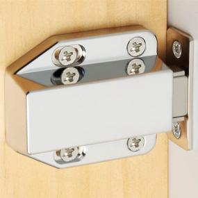 img 2 attached to 🚪 Alise FTQ8000-2P Cabinet Door Catch System: Push to Open & Soft Close Latch Kit, Chrome Finish (Pack of 2)