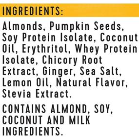 img 2 attached to 🥜 ratio KETO friendly Lemon Almond Crunchy Bar - Gluten Free - 1.45 oz - Box of 12 - Healthy Snack for Low Carb and Gluten-Free Diets