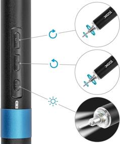 img 2 attached to XOOL Mini Electric Screwdriver Set - Portable Cordless Power Tool with 55 Precision Bits, LED Light, Magnetic Mat - Ideal for Phone, Watch, Camera, Laptop Repair