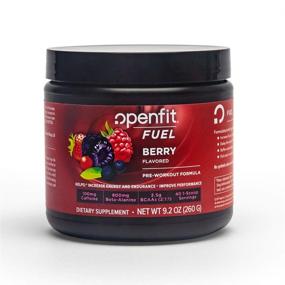 img 4 attached to 🍇 Optimized Openfit Fuel: Berry-Flavored Pre-Workout Formula w/ Beta Alanine, BCAAs, No Artificial Flavors - 40 Servings