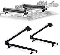 🎿 ultimate ski car rack: aluminum universal roof carrier for 6 pairs skis or 4 snowboards, compatible with most vehicles' cross bars logo