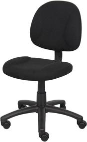 img 1 attached to Продукт: Черное офисное кресло Boss Office Products Deluxe Posture - эргономичное исполнение, регулируемая высота и размеры