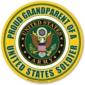 img 1 attached to Proud Grandparent Soldier Circle Magnet