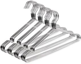 img 4 attached to TIMMY Wire Hangers 40 Pack: Stainless Steel Metal Coat Hangers, Strong & Durable Clothes Hanger, 16.5 Inch Length