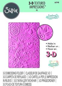 img 1 attached to Sizzix Impressions Embossing 661948 Botanicals