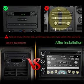 img 2 attached to 🚗 Hizpo 7 Inch Touch Screen In Dash GPS Navigation Double 2 Din Head Unit DVD Car Player Radio Bluetooth 4.0 for Ford F150 F-150 F250 F-250 F350 F-350 F450 F-450 F550 F-550: Enhance Your Ford Experience