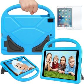 img 4 attached to 🔵 RTOBX iPad 6th/5th Generation Case: Durable, Shockproof, and Kid-Friendly Cover with Screen Protector - Blue