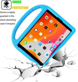 img 1 attached to 🔵 RTOBX iPad 6th/5th Generation Case: Durable, Shockproof, and Kid-Friendly Cover with Screen Protector - Blue