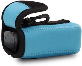 img 3 attached to 📷 MegaGear Olympus Tough TG-5, TG-870, TG-860, TG-4 Neoprene Camera Case - Ultra Light with Carabiner, Blue