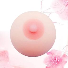 img 2 attached to 🍈 NUOBESTY Squeezy Puffer Balls - Breast Shaped Stress Balls for Kids, Sensory Toys for Decompression, Ideal for Goodie Bags, Stocking Stuffers, and Party Favors