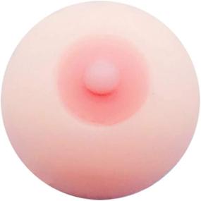 img 4 attached to 🍈 NUOBESTY Squeezy Puffer Balls - Breast Shaped Stress Balls for Kids, Sensory Toys for Decompression, Ideal for Goodie Bags, Stocking Stuffers, and Party Favors