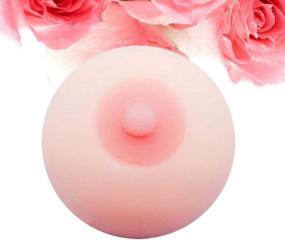 img 3 attached to 🍈 NUOBESTY Squeezy Puffer Balls - Breast Shaped Stress Balls for Kids, Sensory Toys for Decompression, Ideal for Goodie Bags, Stocking Stuffers, and Party Favors