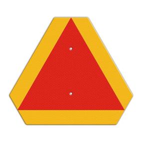 img 4 attached to Slow Moving Vehicle Reflective Triangle Sign