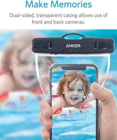 img 1 attached to 📱 Anker Universal Waterproof Case (2 Pack) - IPX8 Phone Pouch Dry Bag for iPhone X/8/8 Plus, Samsung Galaxy S8/S7, Google Pixel 2, Up to 6 Inches